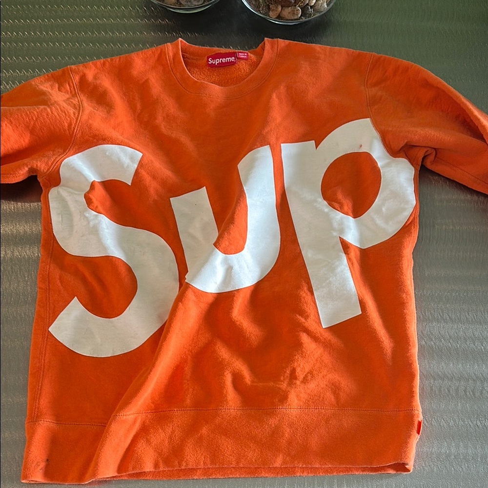 Supreme Orange Sweatshirt